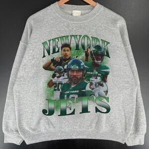 New York Jets Member Club Classic Graphic Bootleg Retro Sweatshirt